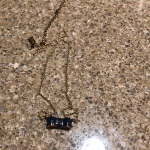 Kate Spade Navy Bow Necklece